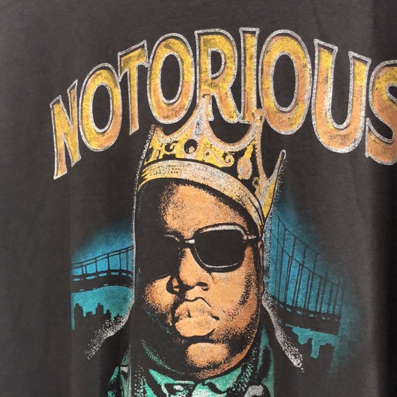DAYDREAMER Washed Black Notorious B.I.G. Crown Weekend Tee - Picture 5 of 9